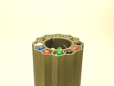 波浪笔筒旋转架和笔筒