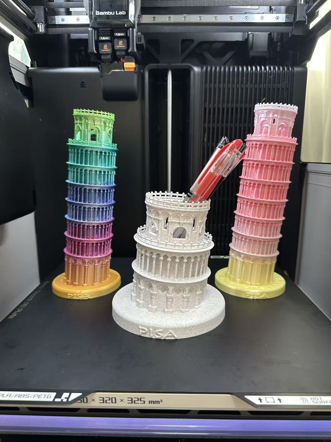 比萨斜塔和笔筒、意大利PISA（一体无支撑）