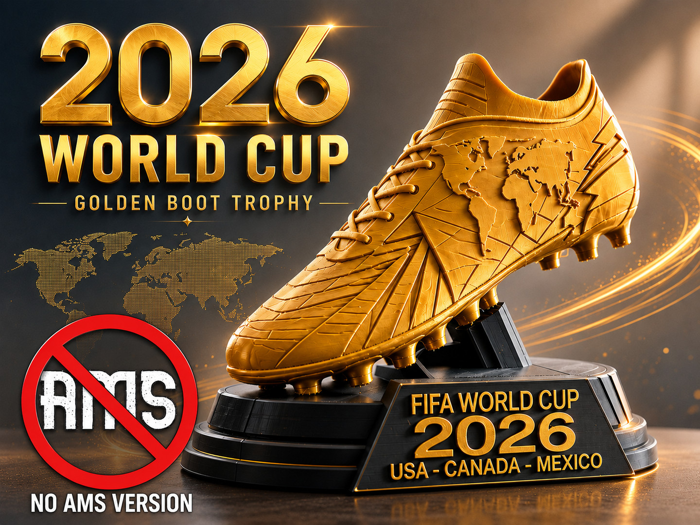 2026年国际足联世界杯金靴奖奖杯