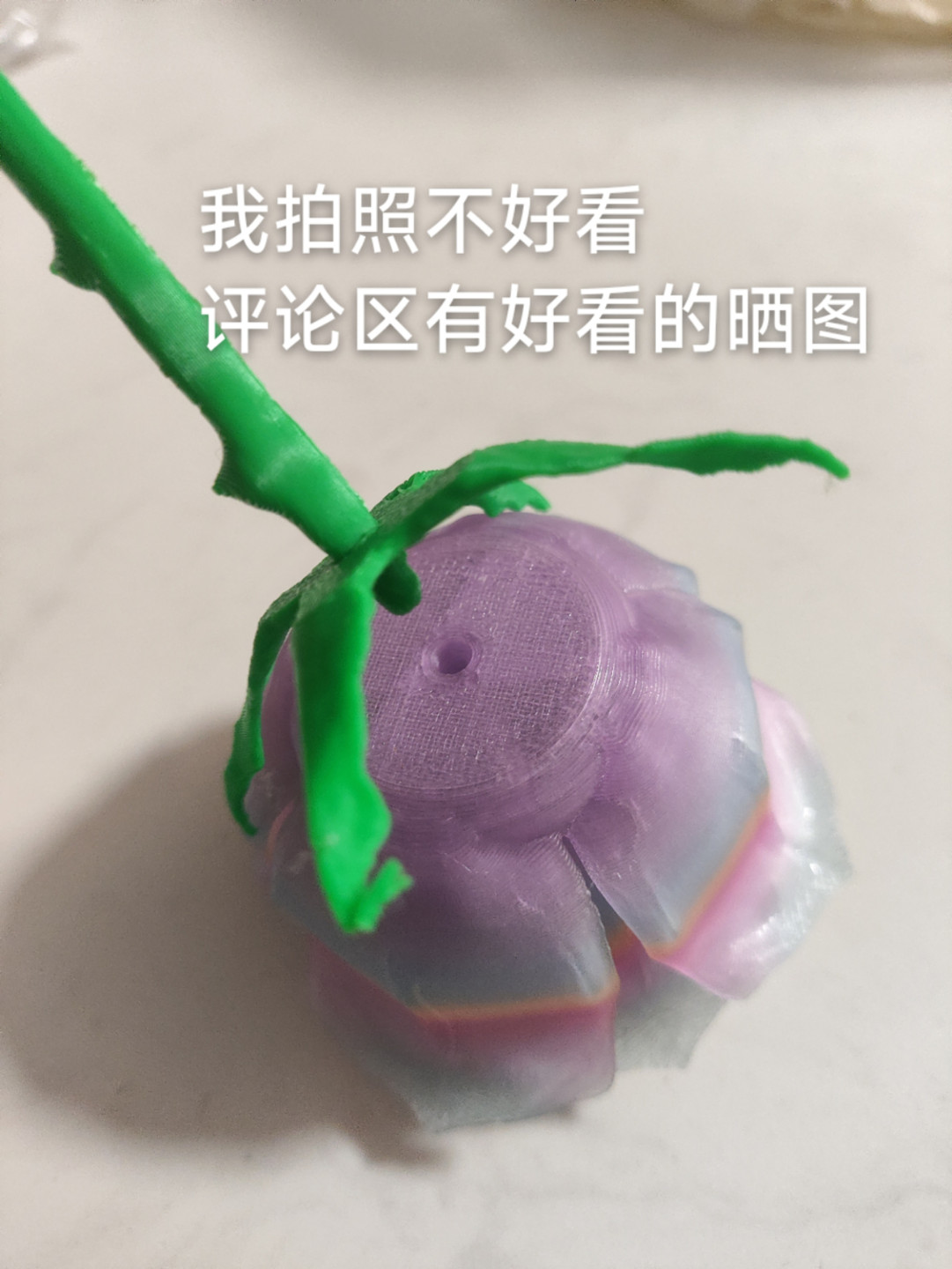 情人节·七夕·夜光玫瑰花(无支撑免胶水)