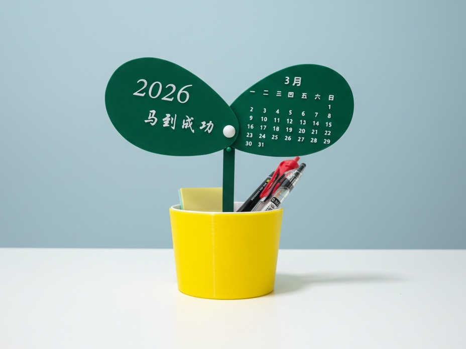 2026春日萌芽创意台历|桌面摆件、收纳