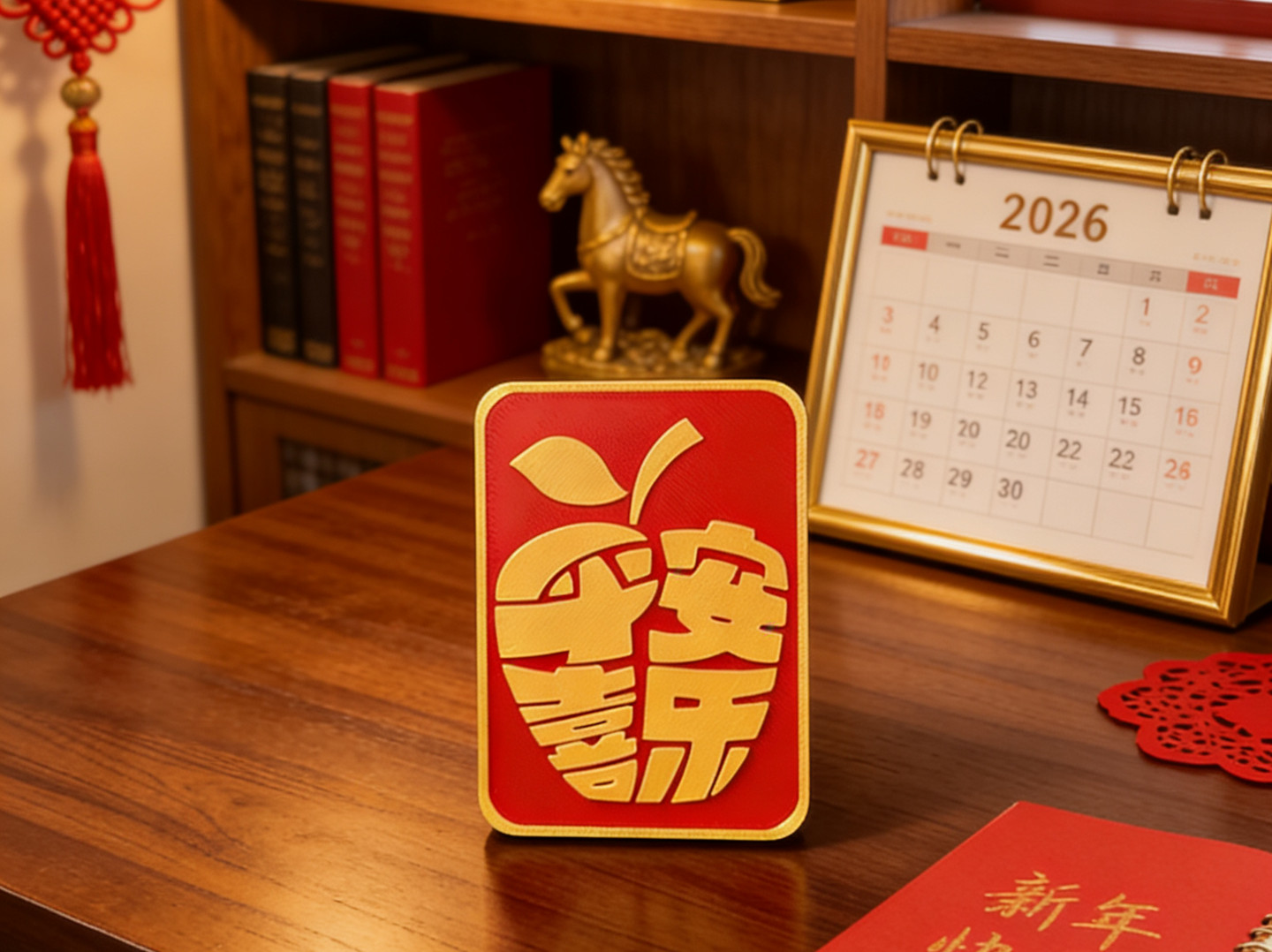 平安喜乐 创意桌面摆件