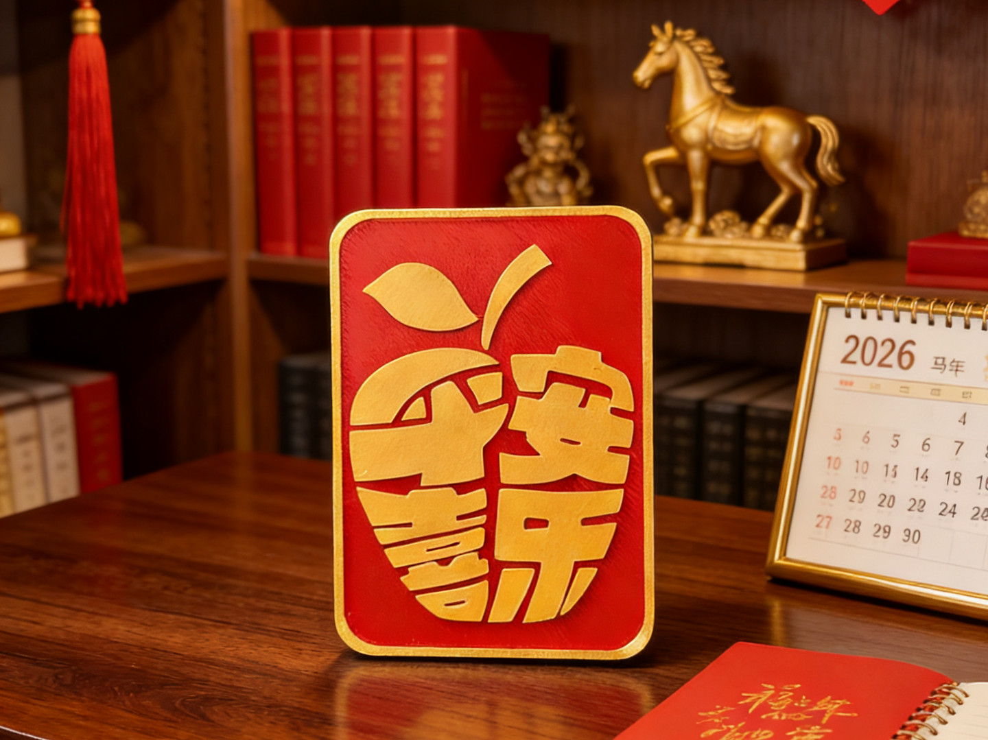 平安喜乐 创意桌面摆件