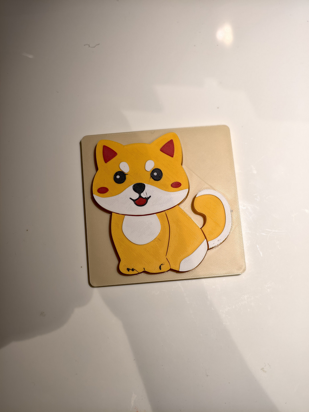 4合1儿童蒙氏早教动物拼图｜老虎、柴犬、大象、熊猫启蒙拼板