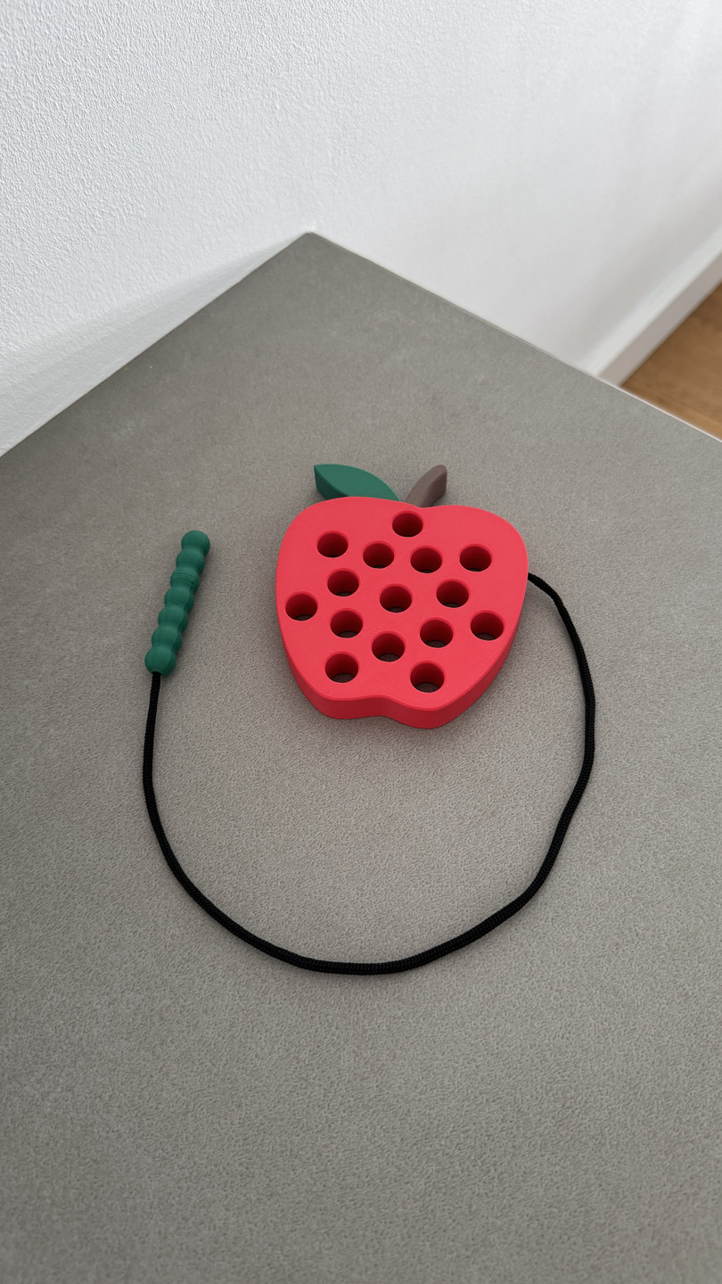 蒙台梭利玩具 苹果与虫
