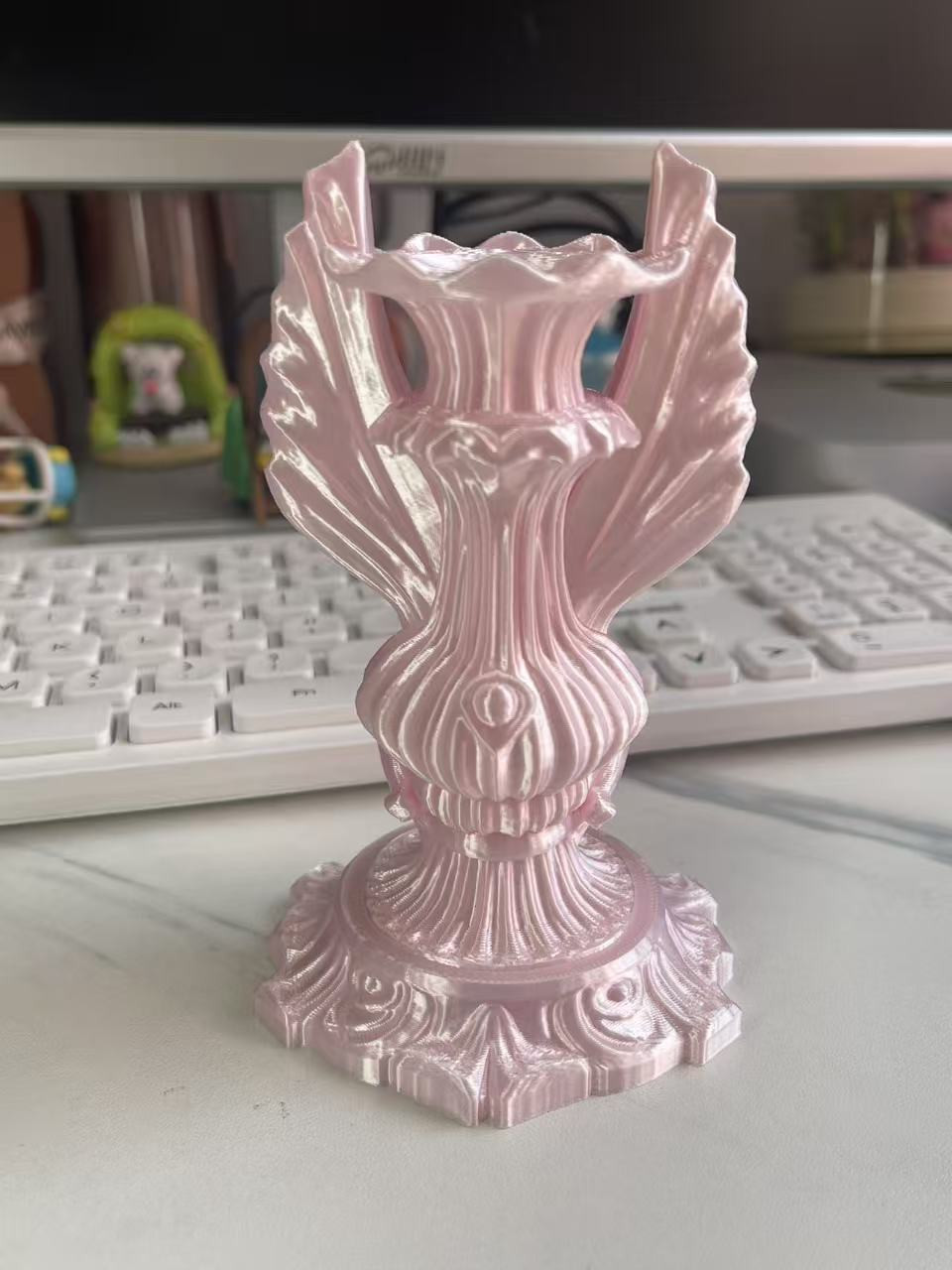 天使之翼豆笔瓶花瓶笔筒摆件