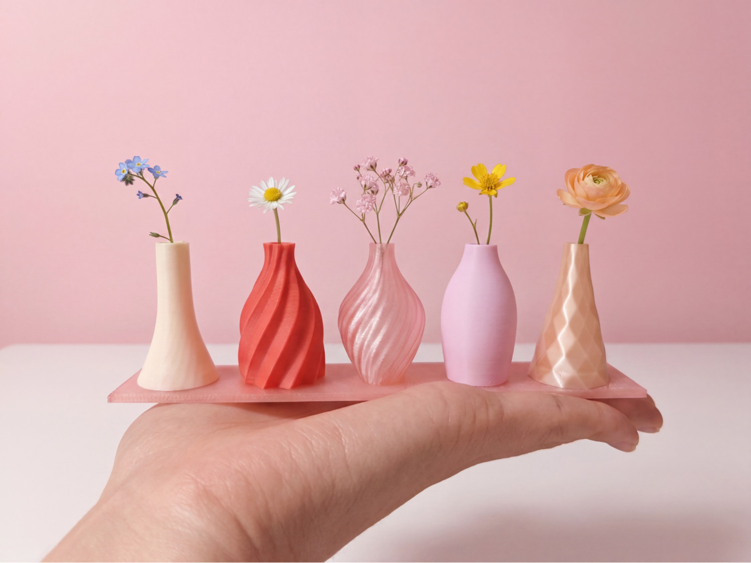 迷你花蕾花瓶5件套 | 装饰花瓶