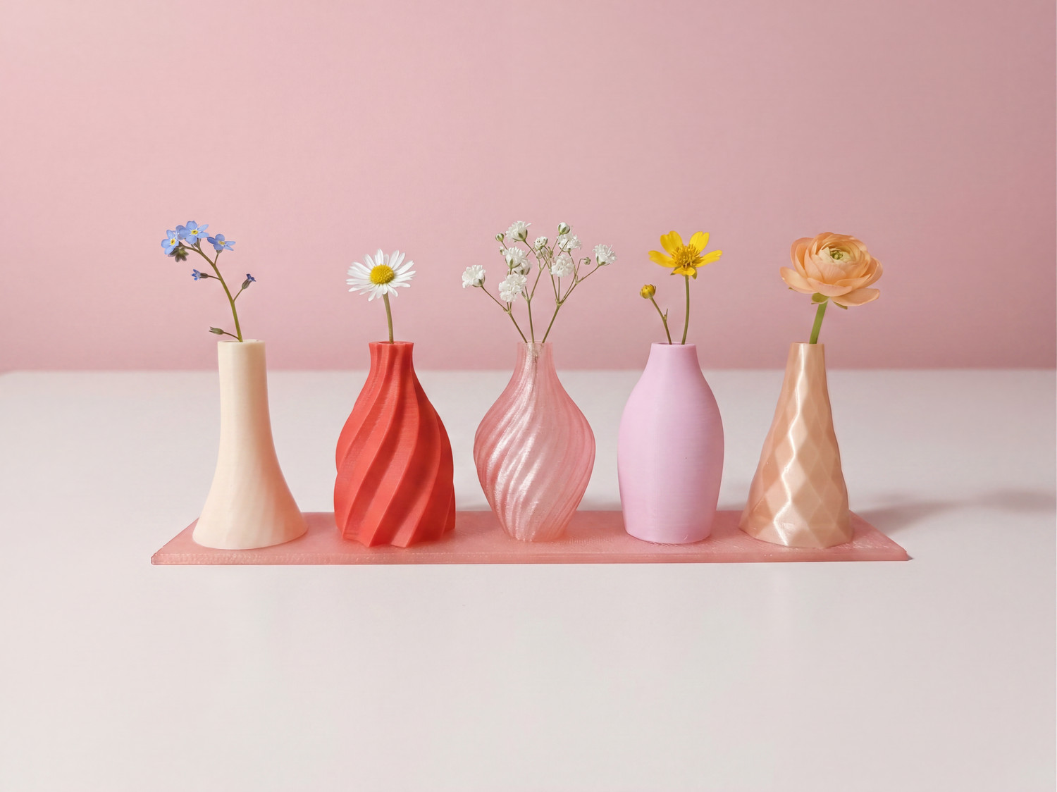 迷你花蕾花瓶5件套 | 装饰花瓶