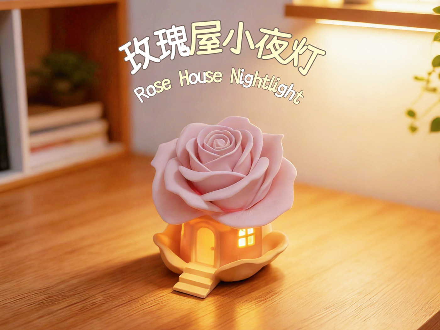 玫瑰屋小夜灯（适配蜡烛灯）