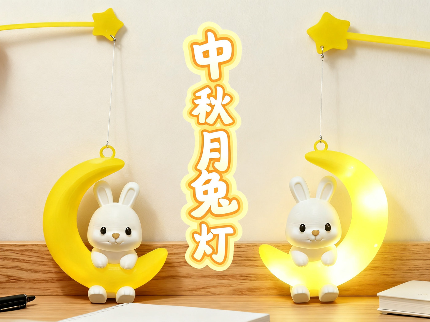 中秋月兔灯