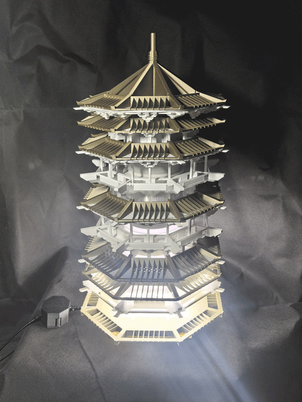 拓竹料盘-宋式美学-小夜灯