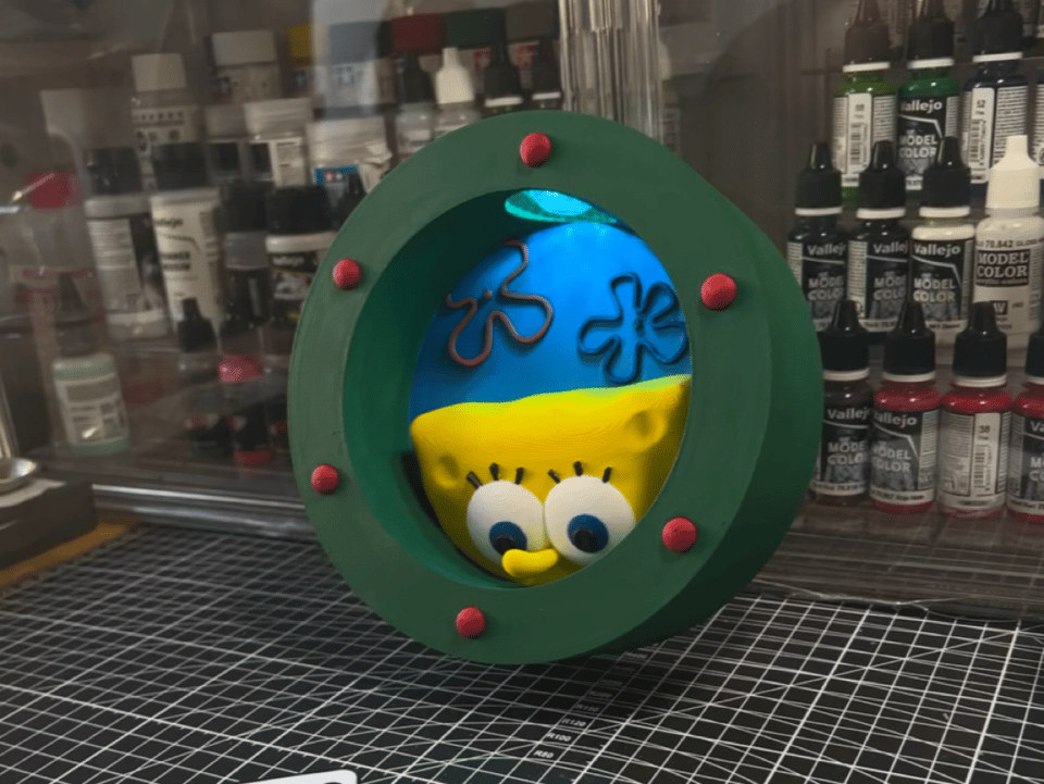 Spongebob 海绵宝宝圣诞版无线控制壁挂氛围灯（无需插线）