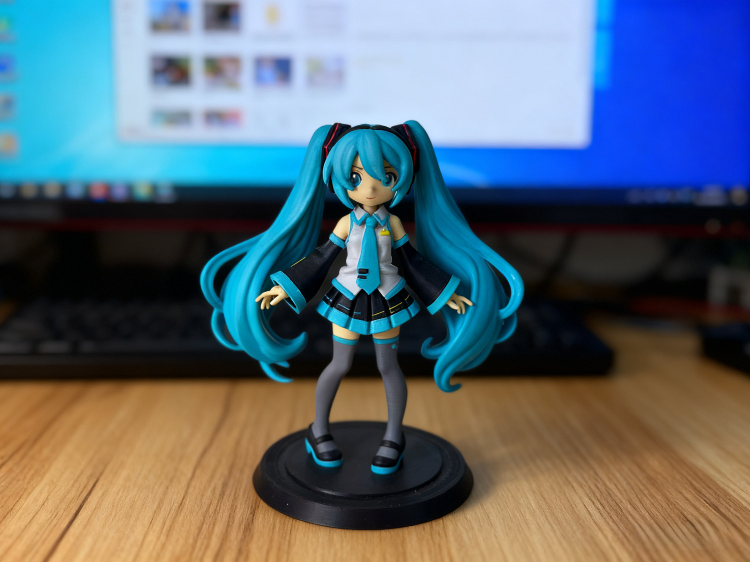 初音未来手办.分件打印不易翻车