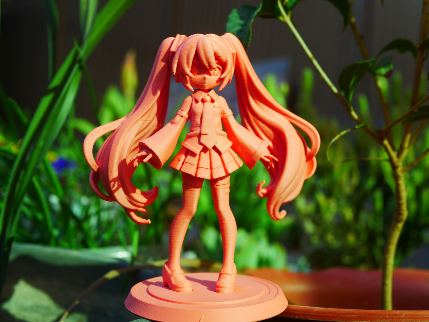初音未来手办.分件打印不易翻车