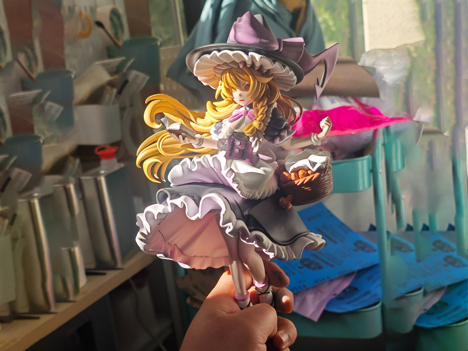 《东方project》雾雨魔理沙 站姿手办 高23cm 已分件 易上色