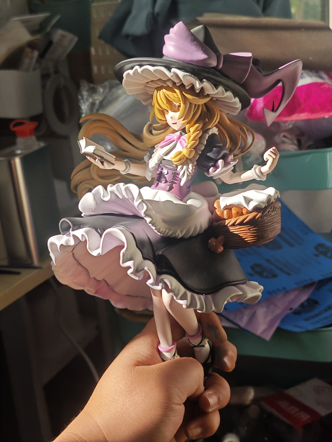 《东方project》雾雨魔理沙 站姿手办 高23cm 已分件 易上色