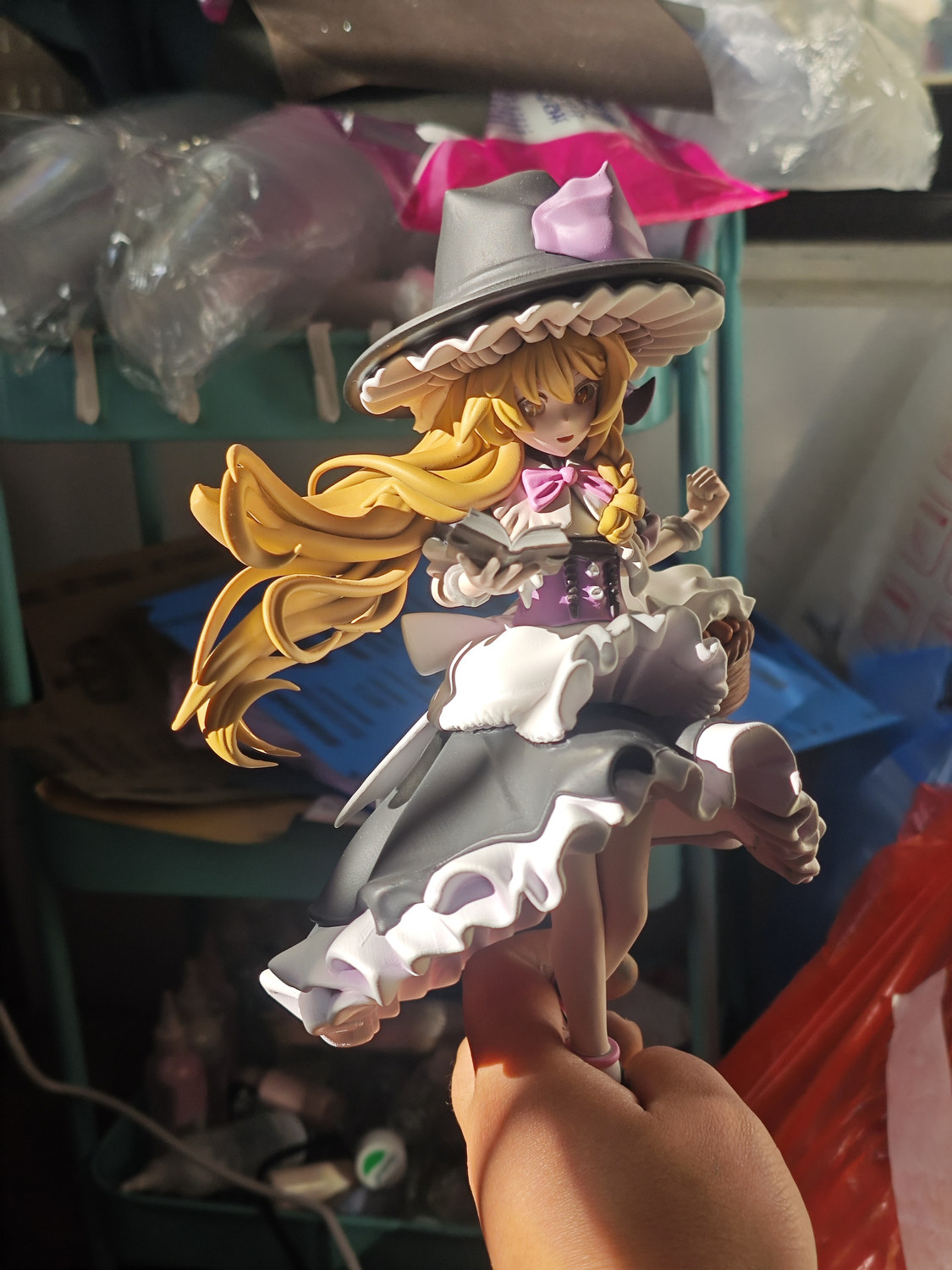 《东方project》雾雨魔理沙 站姿手办 高23cm 已分件 易上色