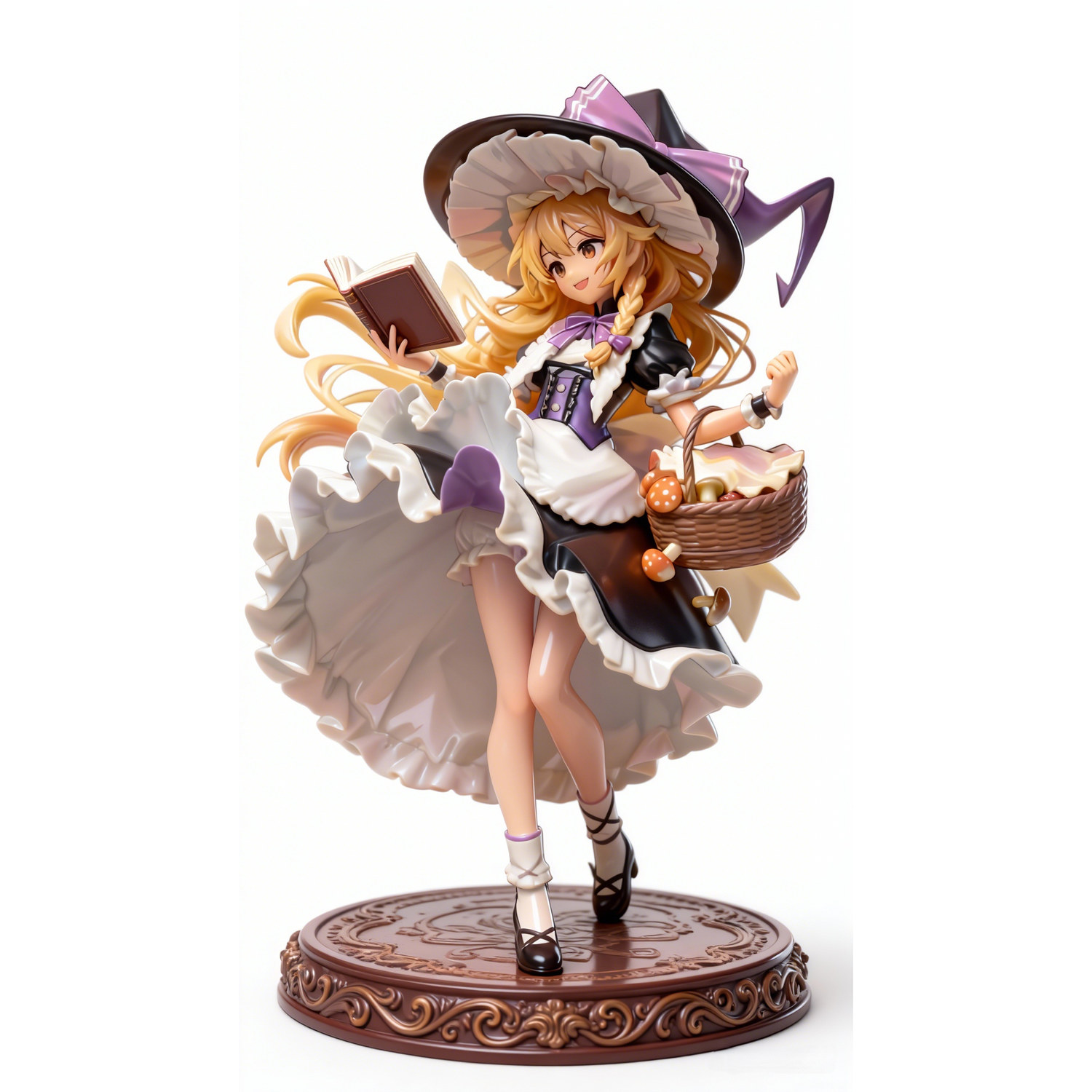 《东方project》雾雨魔理沙 站姿手办 高23cm 已分件 易上色