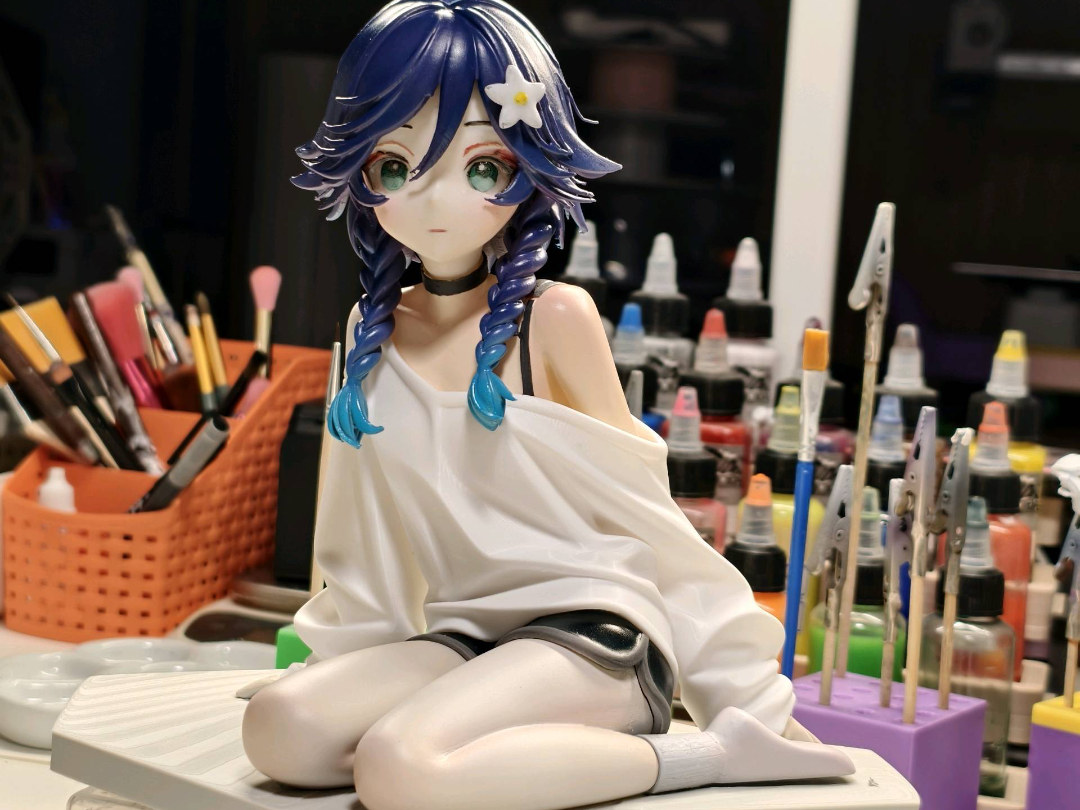 《原神》温蒂坐姿手办 高20cm 已分件 易上色
