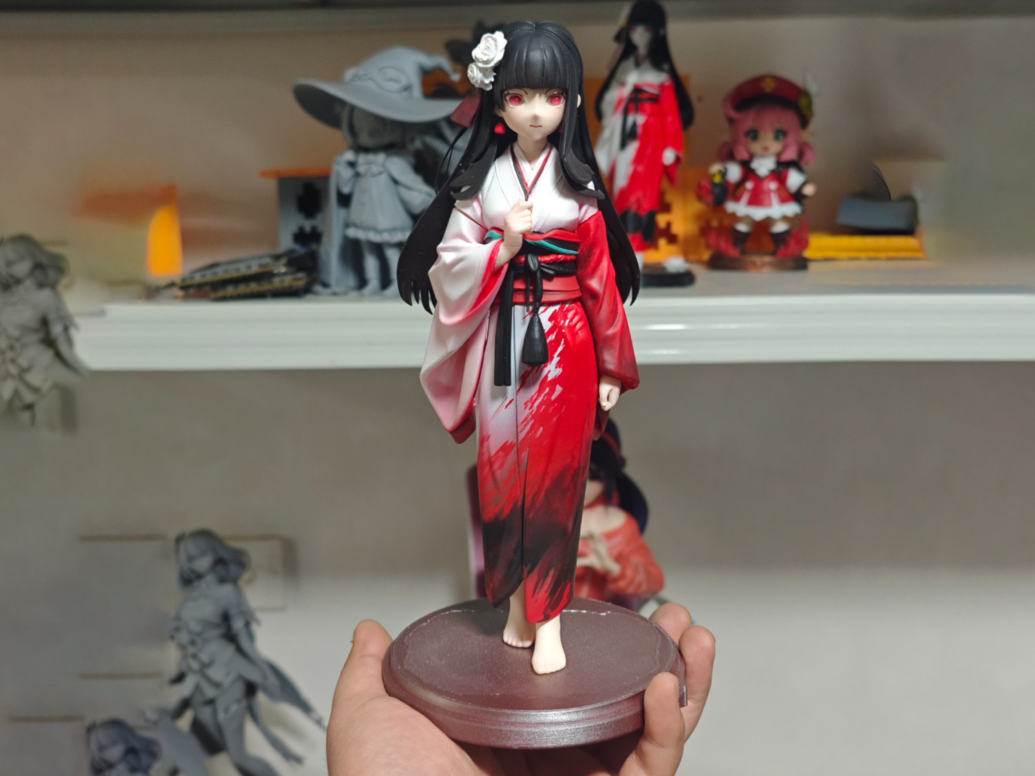 《地狱少女》阎魔爱 站姿 手办 高24cm 多色打印 AMS 已分件 易上色