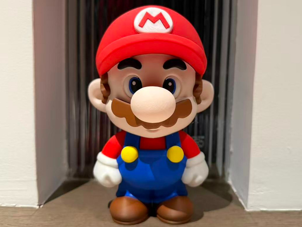 Q版马里奥 Mario 多色拆件打印（无需ams）