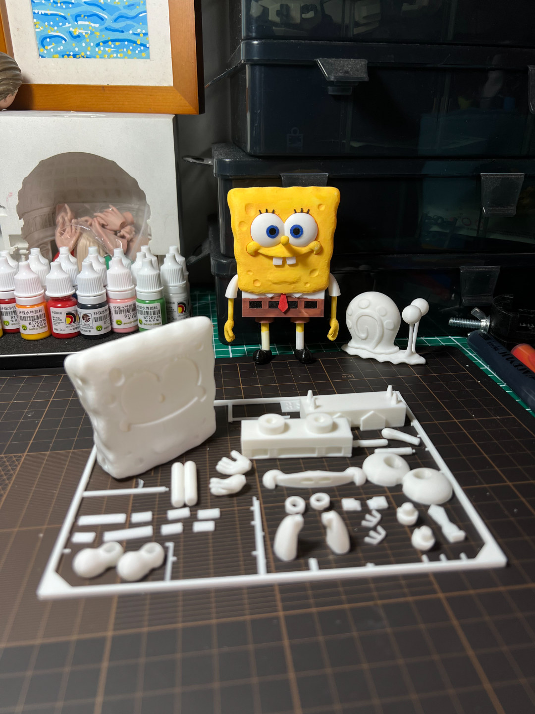 Spongebob 海绵宝宝拼装手办