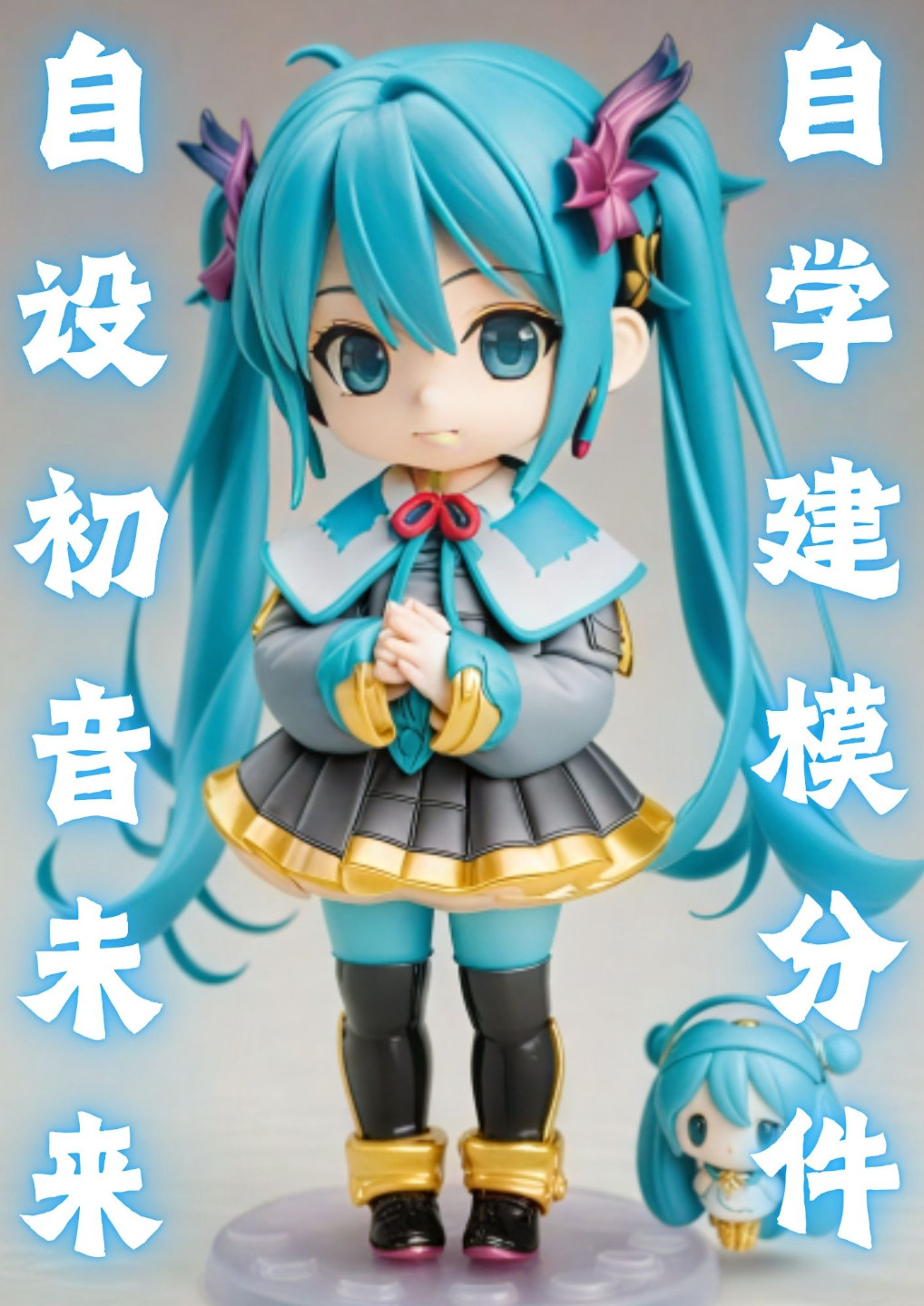 自设初音未来--自学建模分件版--细节满满！