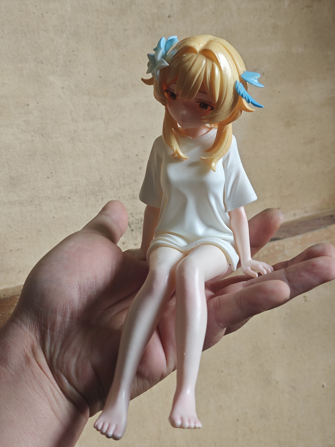 《原神》莹 坐姿手办 高18cm 可爱 多色打印 已分件 易上色