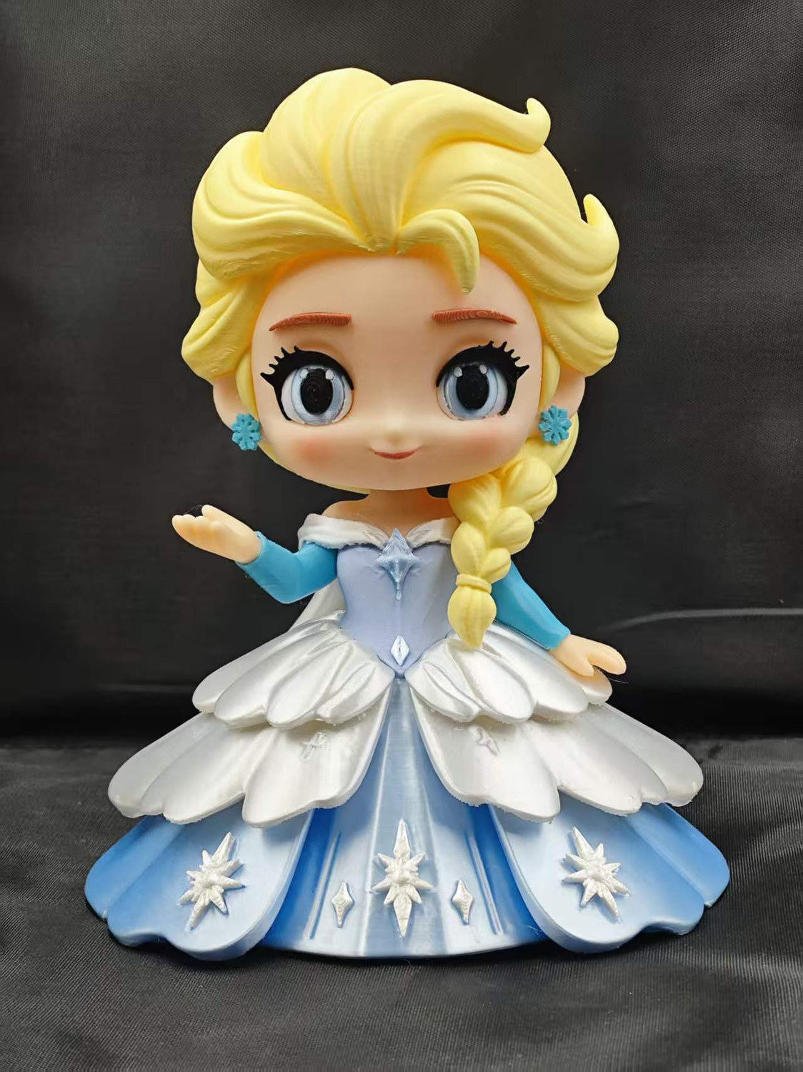 艾莎 公主 Elsa 冰雪奇缘 Frozen 冰雪女王 let it go Q版 分色拆件 免AMS