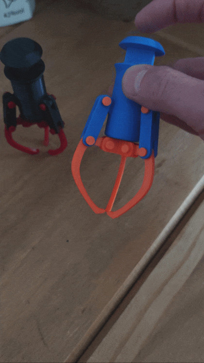回弹式抓取解压玩具，全3D打印