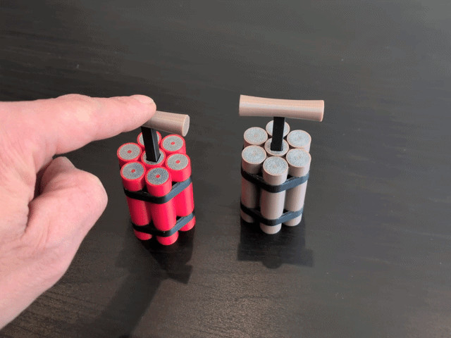 炸药引爆器解压玩具