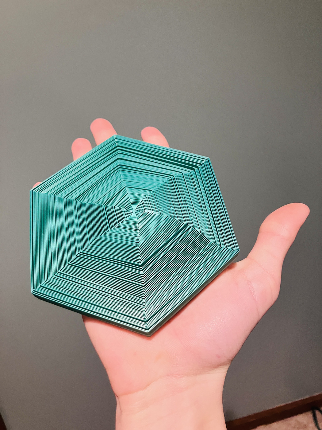 大型弹性六边形解压玩具 (100 个环)