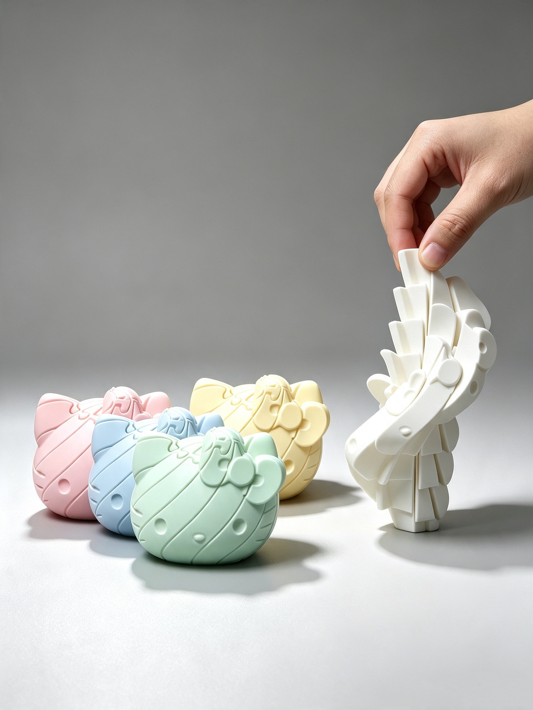 伸缩滑溜hello Kitty猫头解压玩具