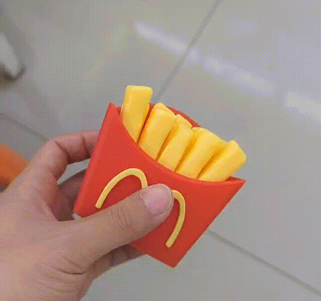 不会掉薯条