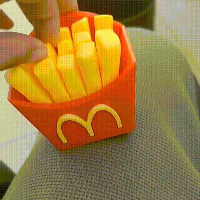 不会掉薯条