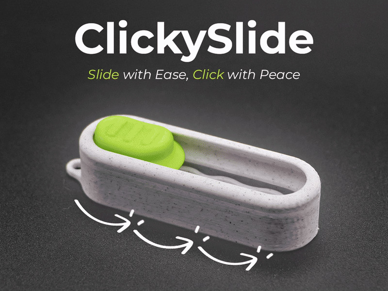 ClickySlide 解压玩具 - 仅需两部分 - 15分钟