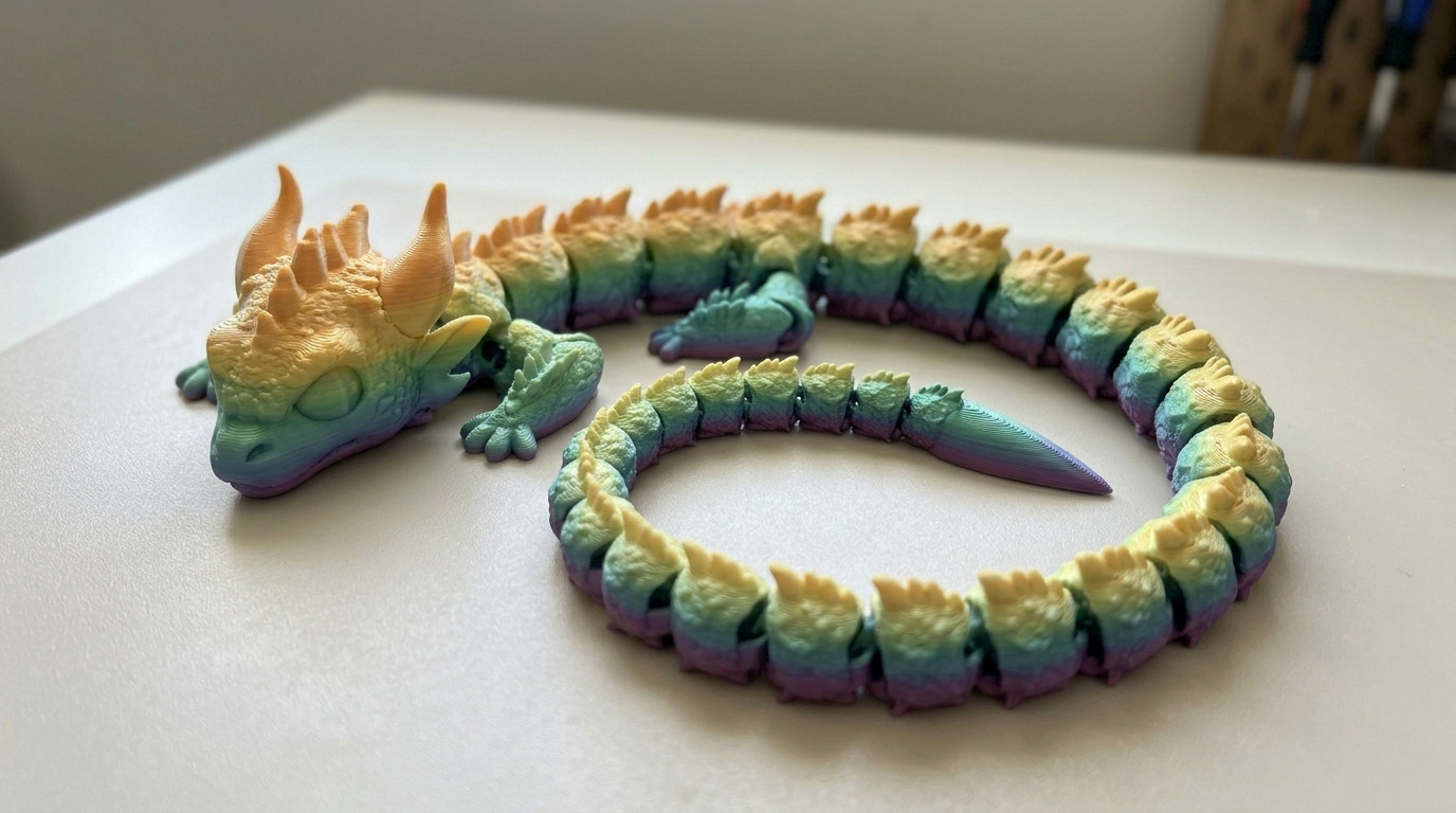灵活可动的彩虹龙