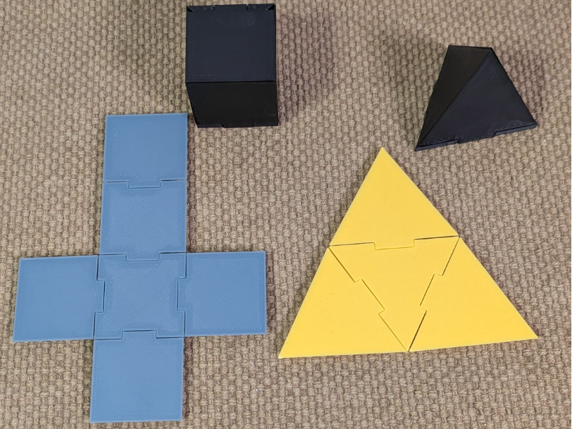 数学3D展开图教具