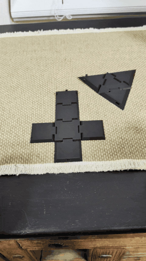 数学3D展开图教具