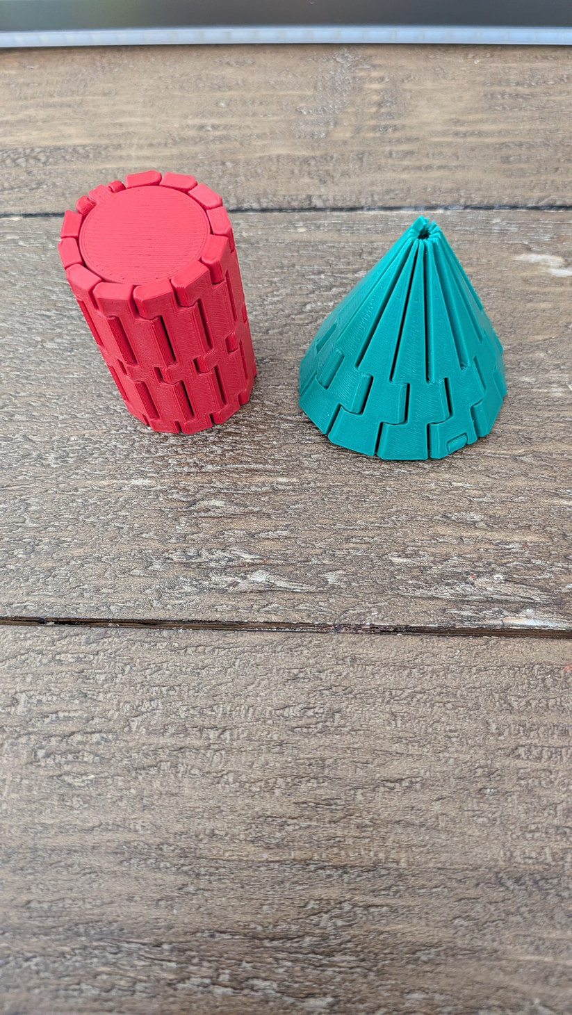 数学3D展开图教具