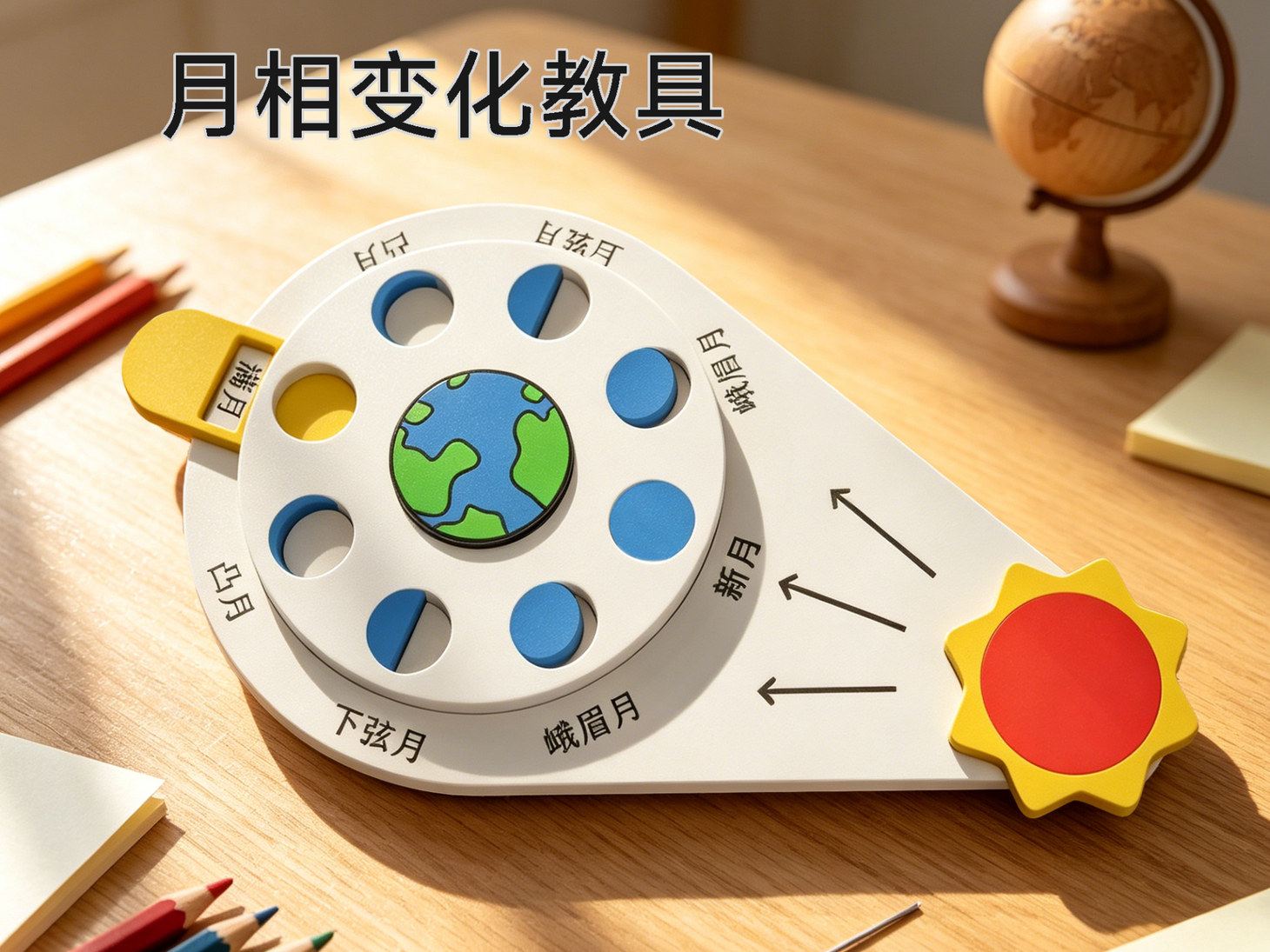 月相变化教具模型