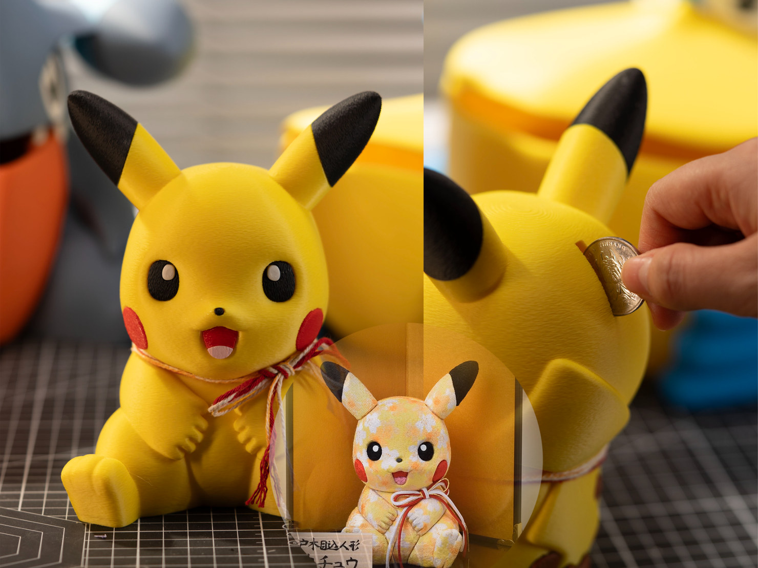 025Pikachu皮卡丘真多吕存钱罐