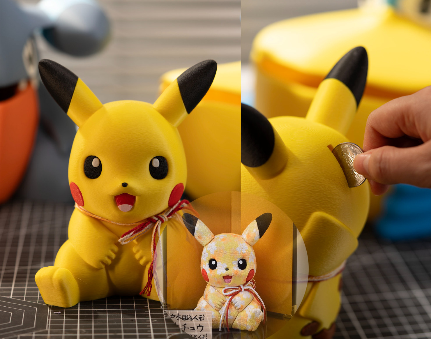 025Pikachu皮卡丘真多吕存钱罐