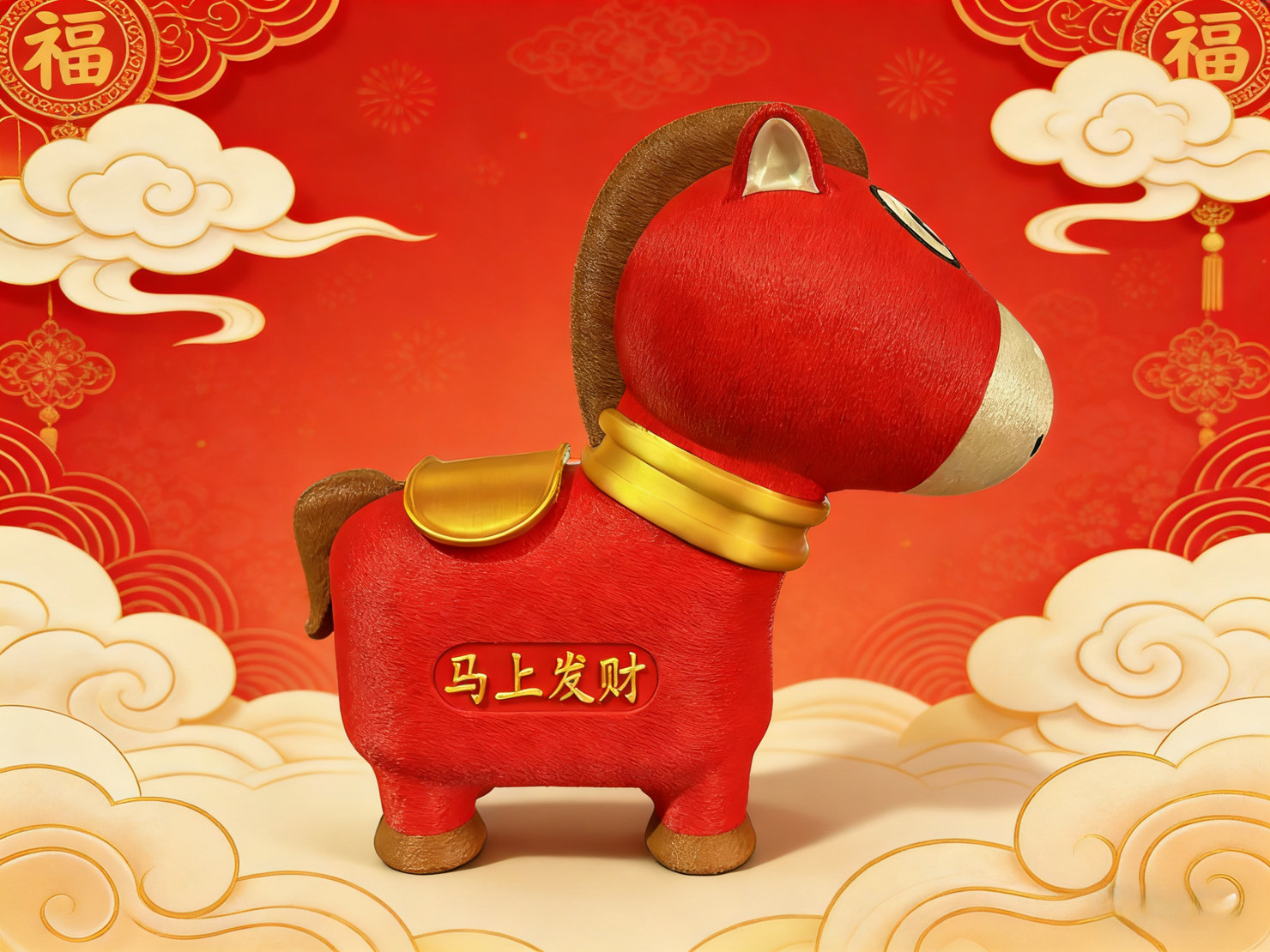 酷酷马存钱罐