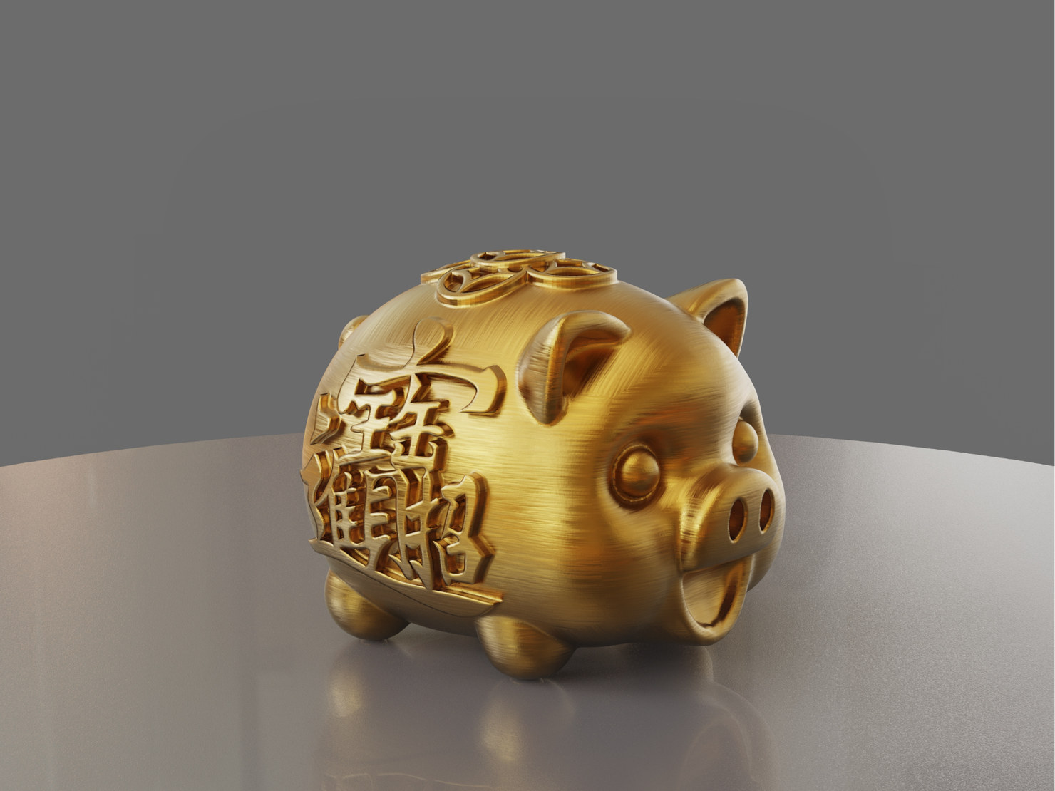 招财进宝大金猪