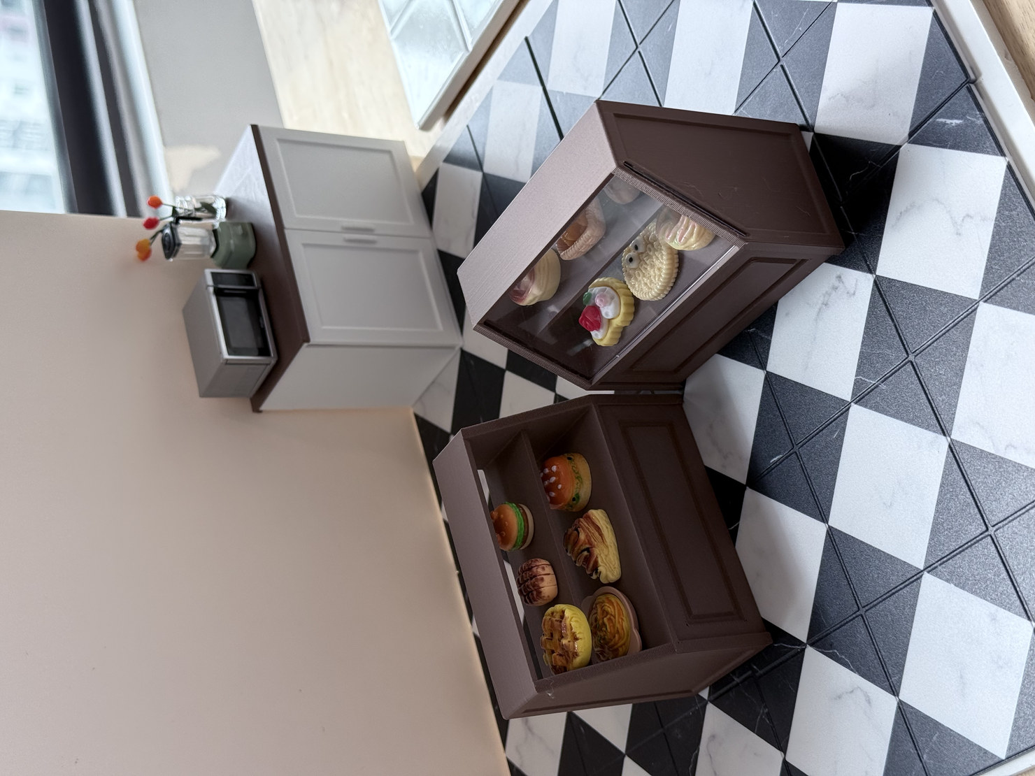 微型商店展示架玩偶屋家具