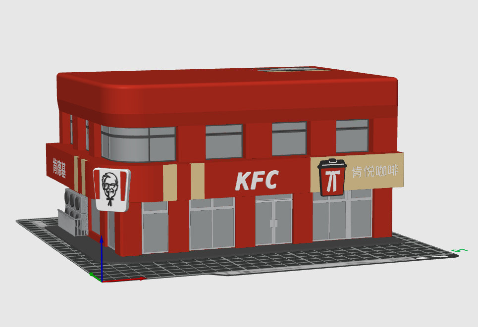 肯德基微缩门店模型