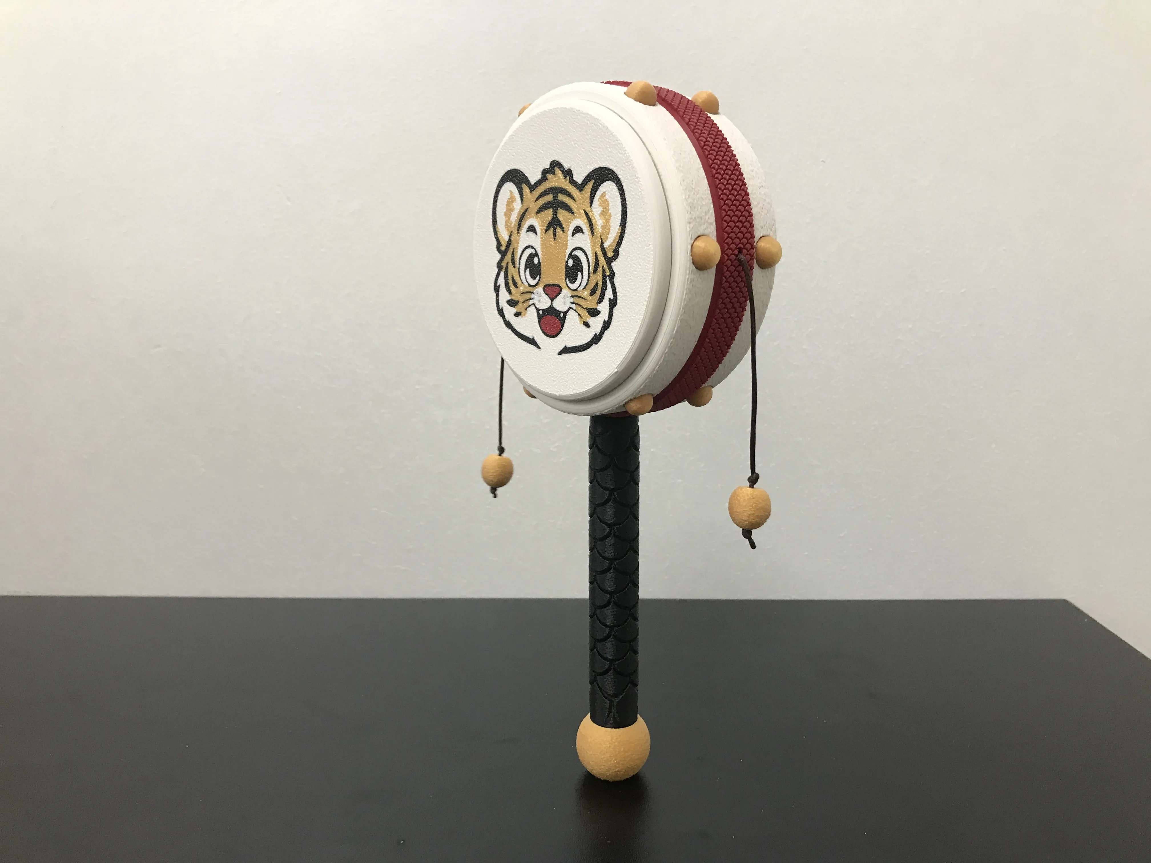 虎头虎脑拨浪鼓怀旧童年玩具